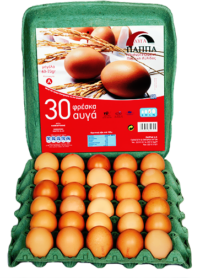 30 Φρέσκα αυγά μεγάλα Παππά
